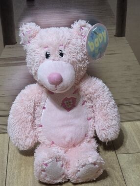 First & Main Pink Tender Teddy Bear Plush Toy Stuffed Animal